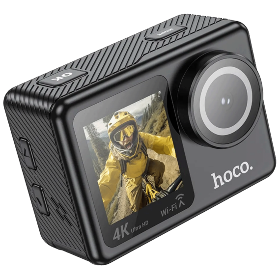 hoco. Sportska kamera, 1.3"/ 2" IPS LCD, 4K UHD, WiFi, microSD - DV101