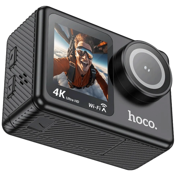 hoco. Sportska kamera, 1.3"/ 2" IPS LCD, 4K UHD, WiFi, microSD - DV101 - Image 2