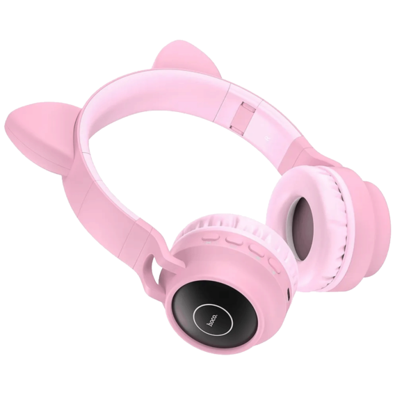 hoco. Bežične stereo slušalice, Bluetooth v5.0, 300mAh - W27 Cat Ear Pink - Image 3