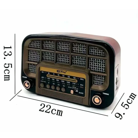 Retro Radio Sa Solarnim Panelom J3BTS - Image 6